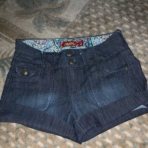 Denim High waisted shorts